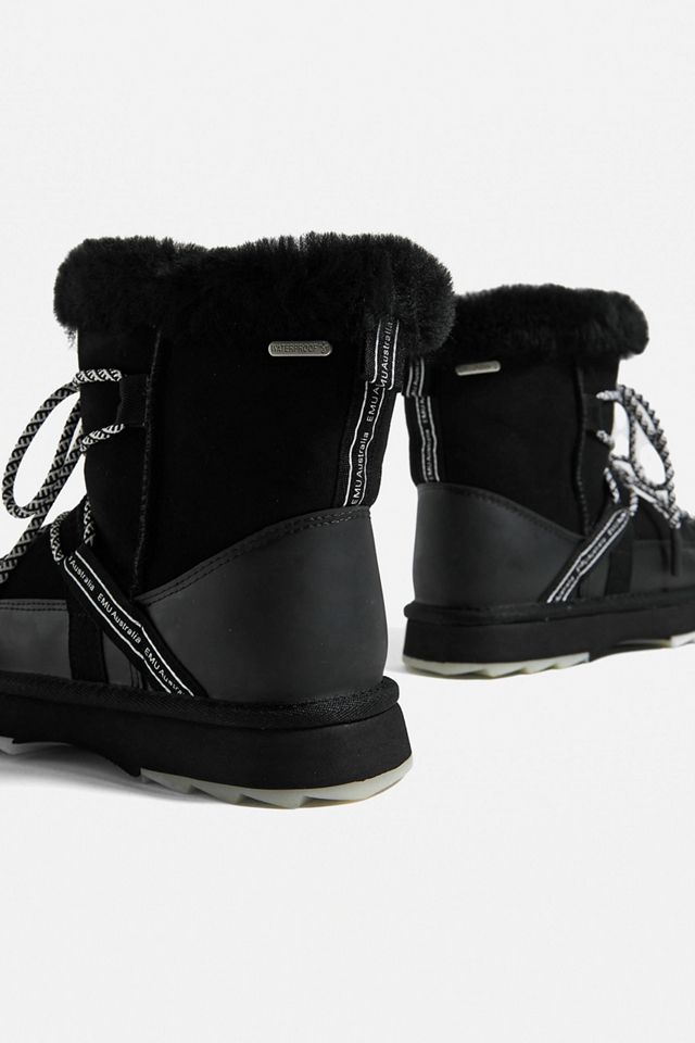 EMU Australia Blurred Black Snow Boots #4
