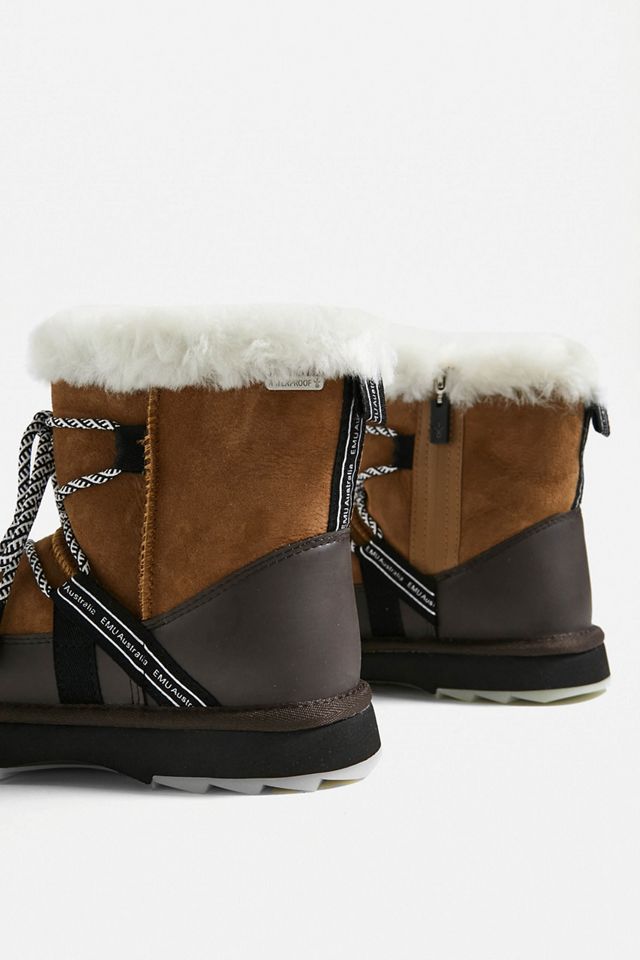 EMU Australia Botas de nieve castaña borrosas #3