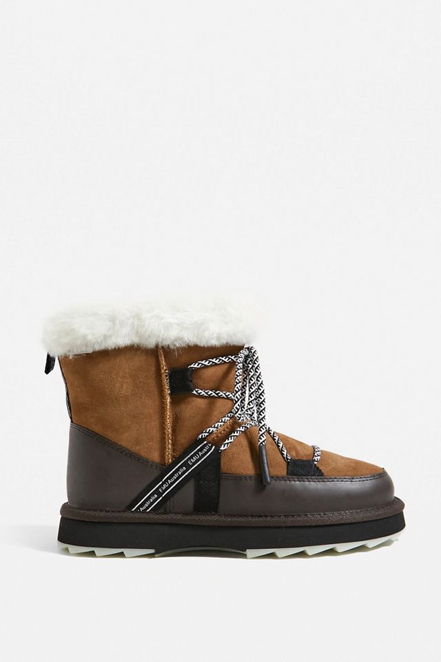 EMU Australia Botas de nieve castaña borrosas #5