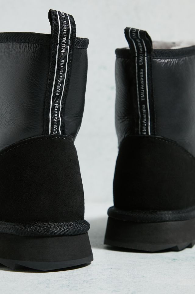 EMU Australia Black Sharky Mini Town Boots | Urban Outfitters UK