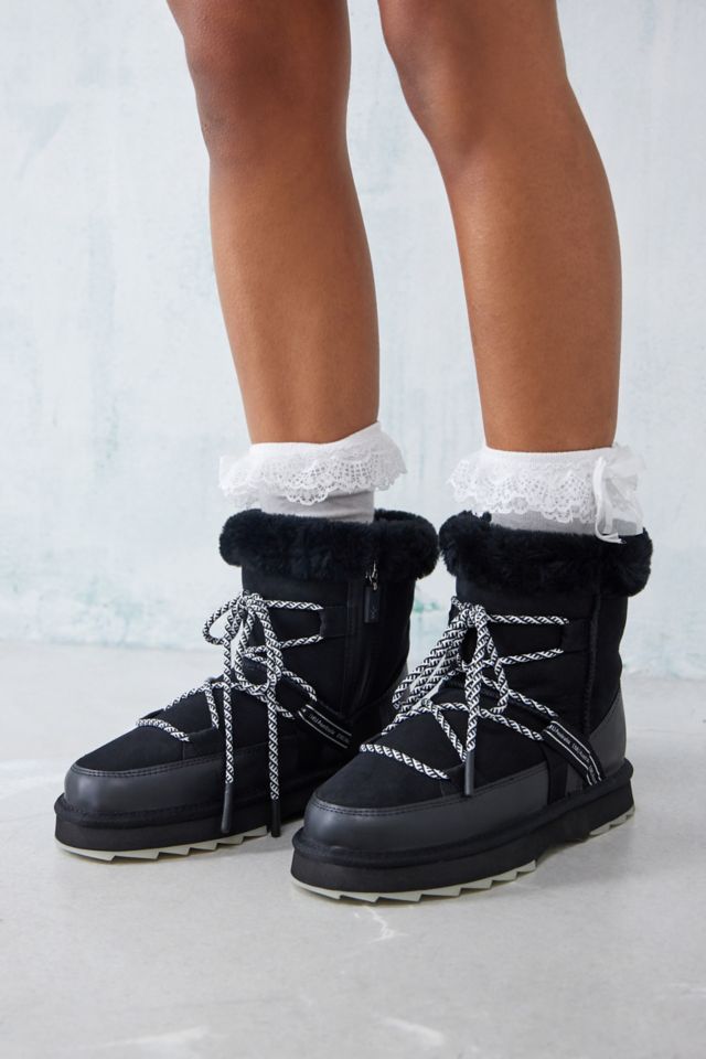 EMU Australia Black Blurred Snow Boots