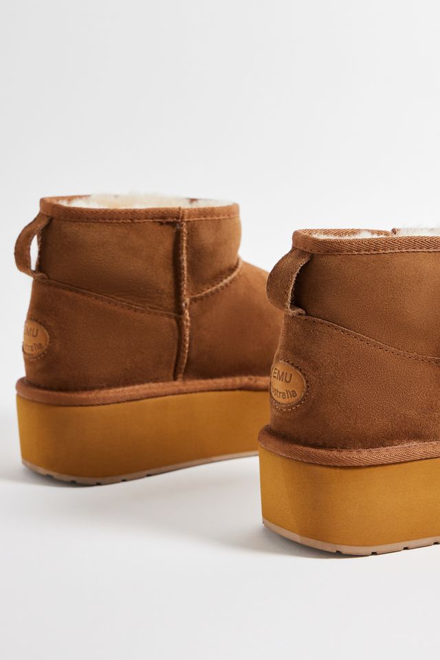 EMU Chestnut Stinger Micro Platform Boots | Urban Outfitters UK