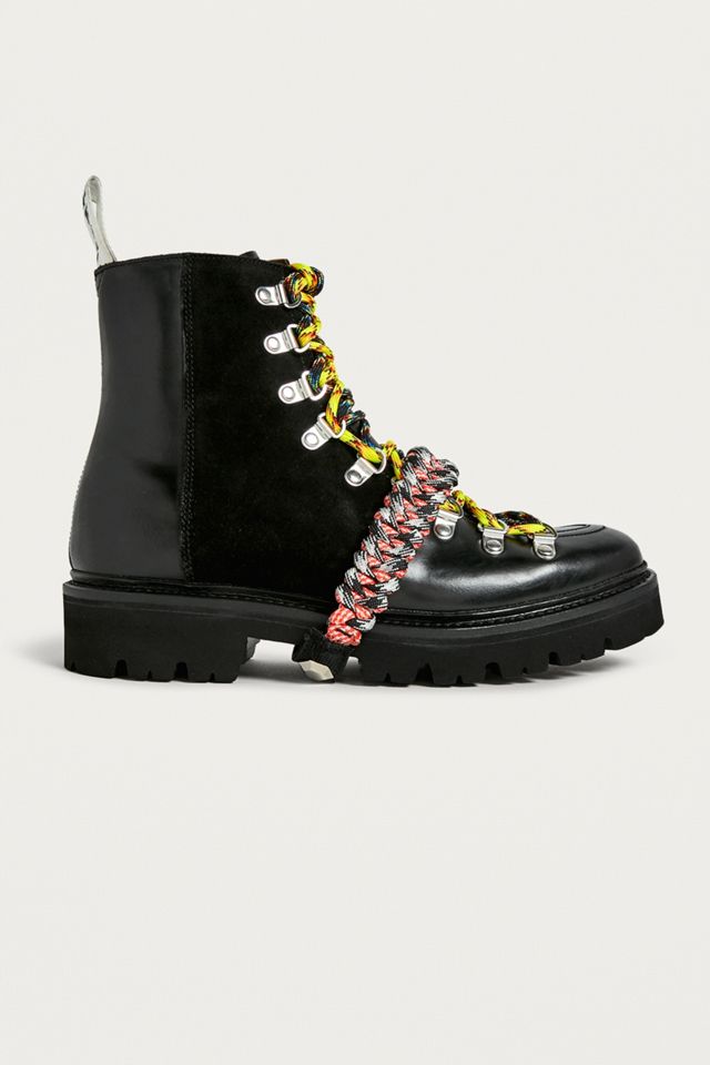 House Of Holland X Grenson Black Leather Hiker Boots #2