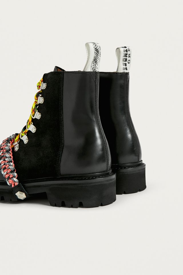 House Of Holland X Grenson Black Leather Hiker Boots #4