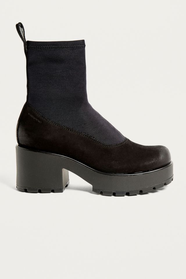 Vagabond dioon nubuck stretch platform hot sale sock boots