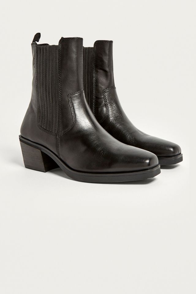 Vagabond Simone Black Leather Cowboy Boots #1