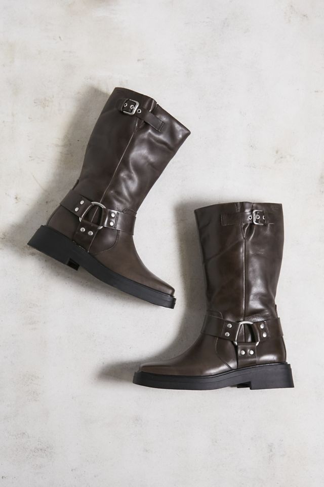 Vagabond Botas altas marrones Eyra con hebilla de punta cuadrada #1