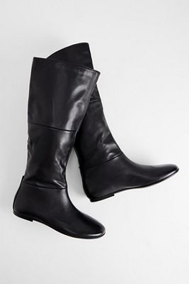 Vagabond Black Aleya Tall Leather Boots