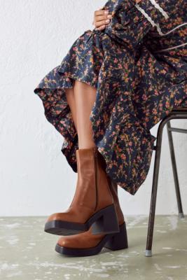 Vagabond Brooke Low Cognac Boots - Brown UK 4 at Urban Outfitters