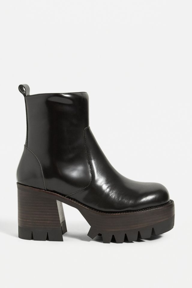 Jeffrey Campbell Black Leather Quavo Boots | Urban Outfitters UK