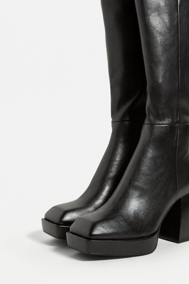 Jeffrey Campbell Dauphin Black Knee High Boots #1