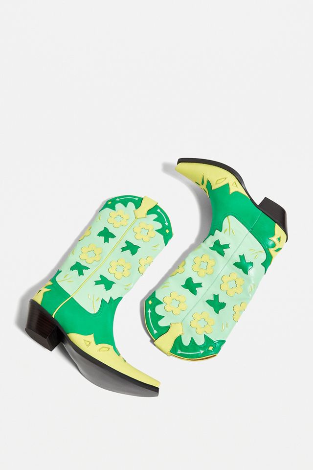 Jeffrey Campbell Stivali Floreali Verdi #1