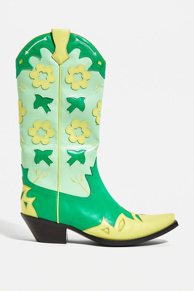Jeffrey Campbell Stivali Floreali Verdi #2