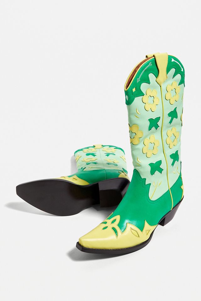 Jeffrey Campbell Stivali Floreali Verdi #4