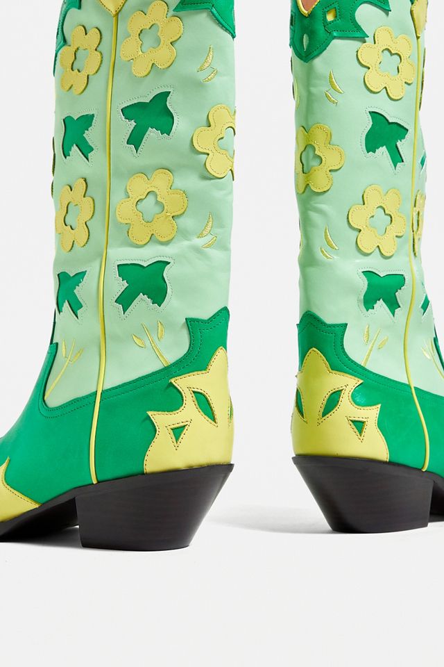 Jeffrey Campbell Stivali Floreali Verdi #5