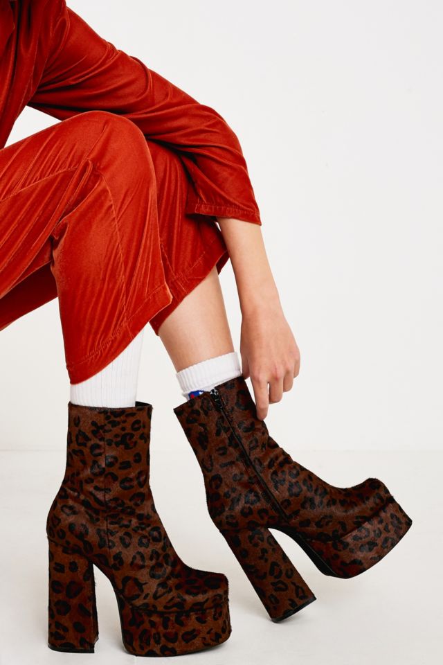 Cheetah print best sale platform boots