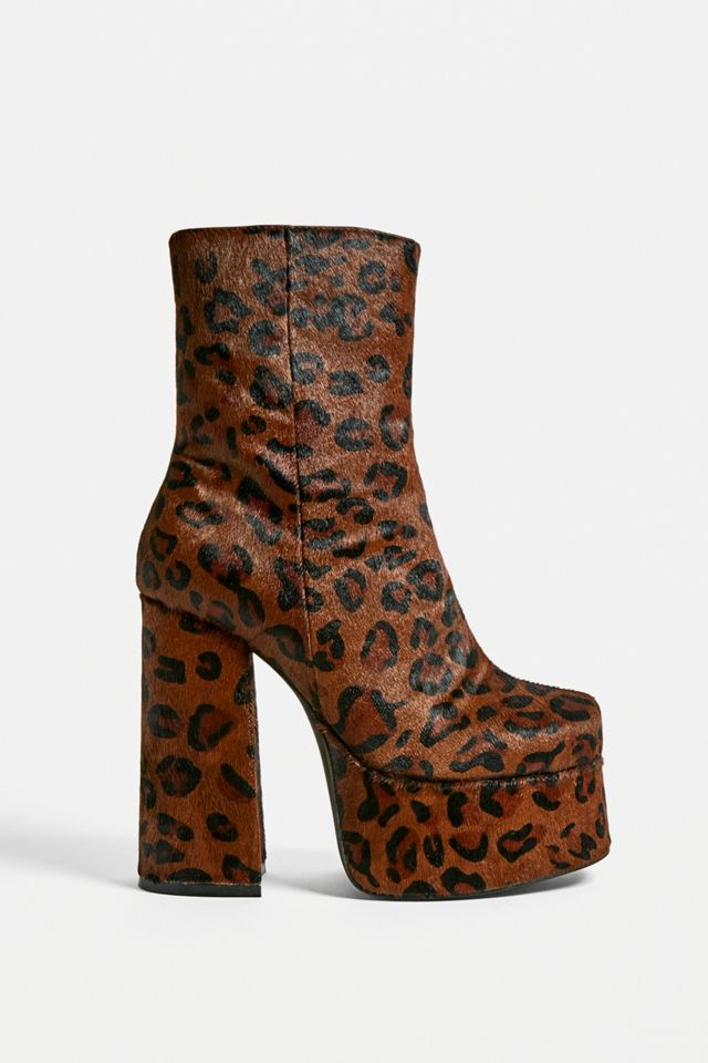 Jeffrey Campbell - Bottines compensées imprimé léopard #1