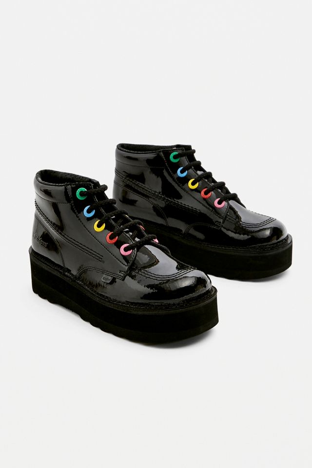 Kickers - Bottines Higher Stack à œillets pastel #1