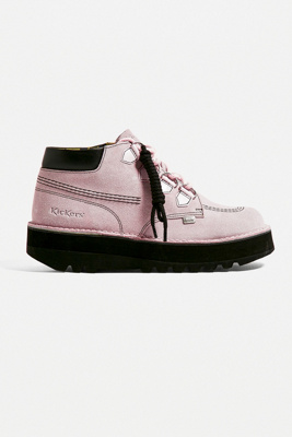Bottines Kickers Kick Hi J Pour Fille – Cuir Lisse, Semelle Caoutchouc, Style Iconique - 9