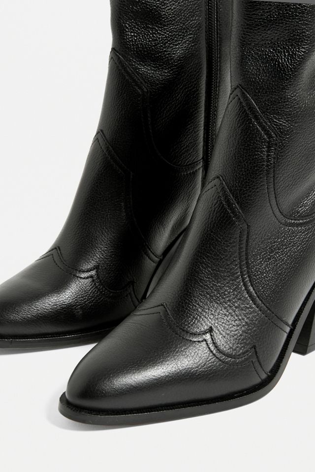 UO Paneled Leather Western Boot | Urban Outfitters UK