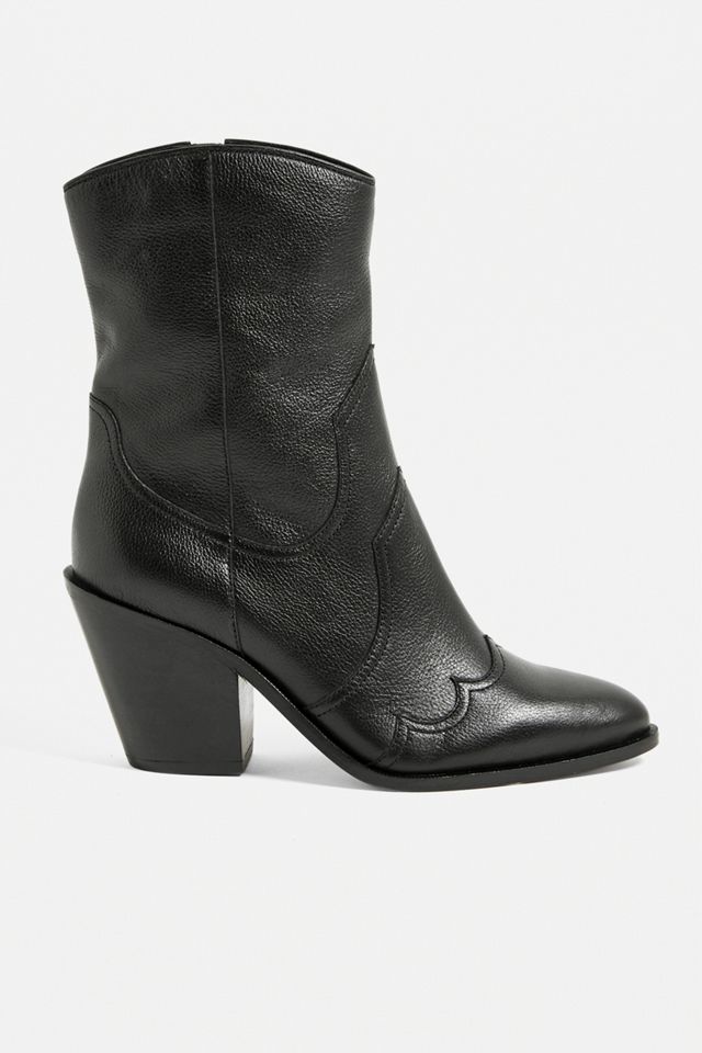 UO Paneled Leather Western Boot | Urban Outfitters UK