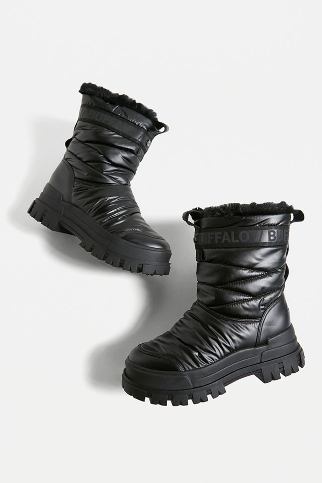 Buffalo Black Aspha Quilted Boots #1
