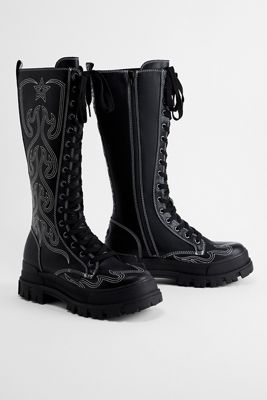Bottes Buffalo Black Aspha On West