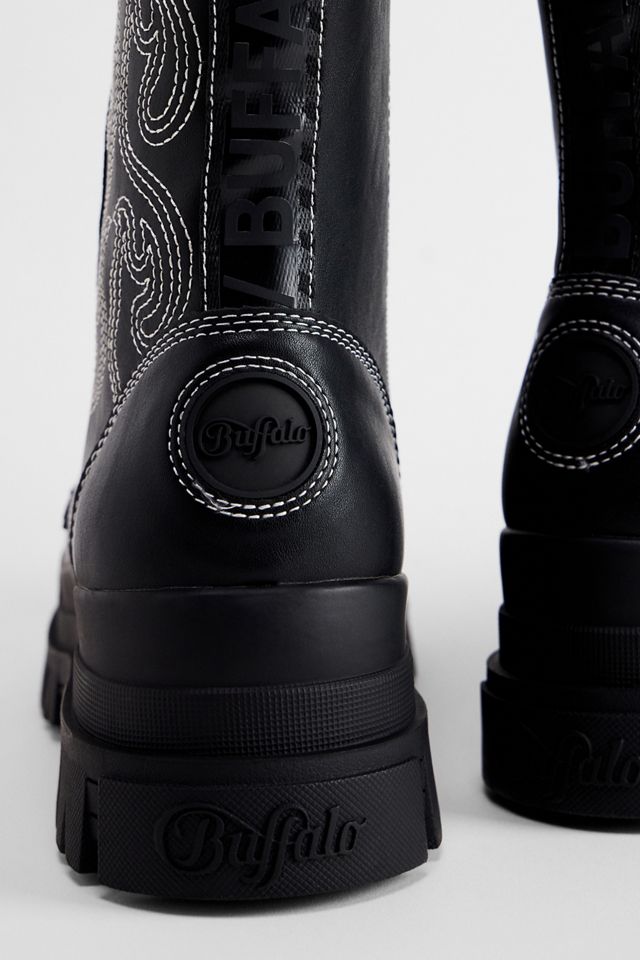 Buffalo Black Aspha On West Boots #2