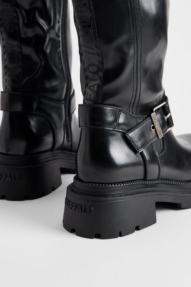 Botas de Motociclista Cathy Negras Hasta la Rodilla Buffalo #2
