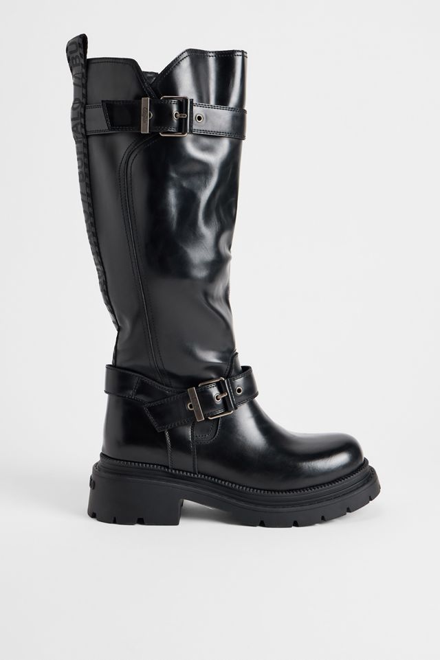 Botas de Motociclista Cathy Negras Hasta la Rodilla Buffalo #3