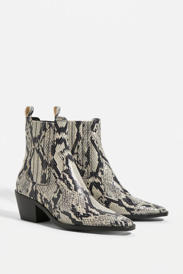 Western clearance snakeskin booties