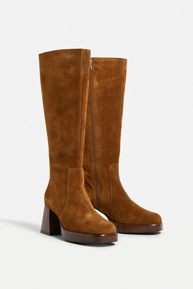 UO Vix Knee-High Brown Suede Boots #3