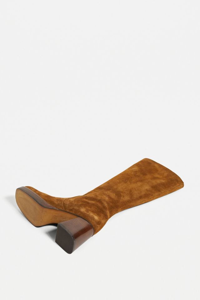 UO Vix Knee-High Brown Suede Boots #4