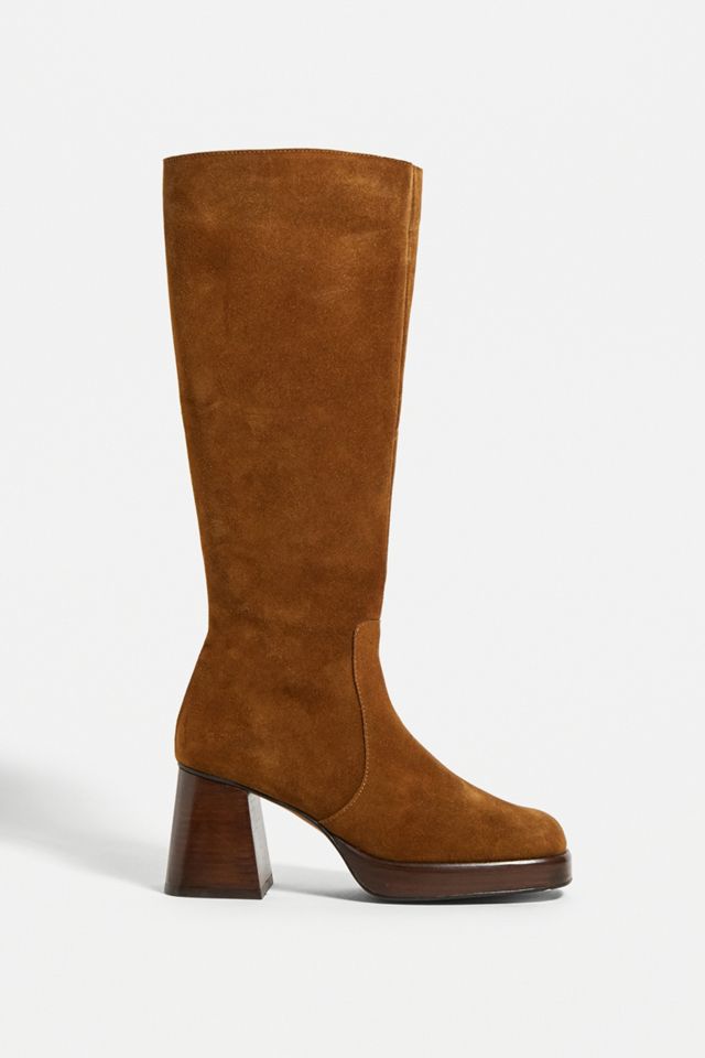 UO Vix Knee-High Brown Suede Boots #5