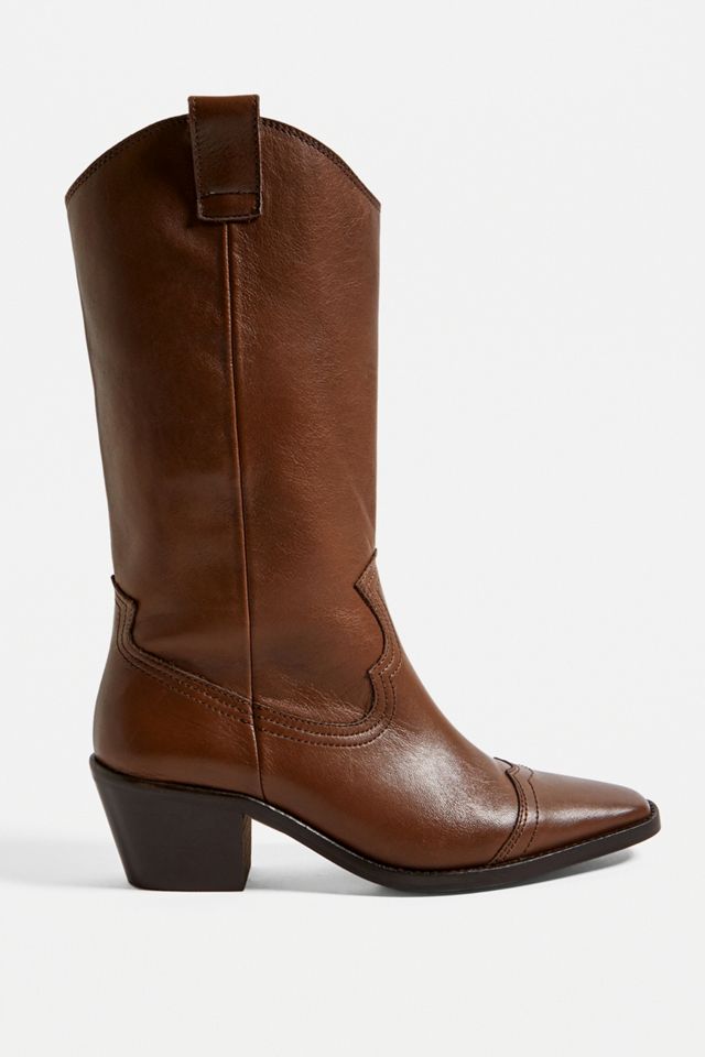 Urban Outfitters – Lederstiefel im Western-Look mit quadratischer Zehenpartie #2