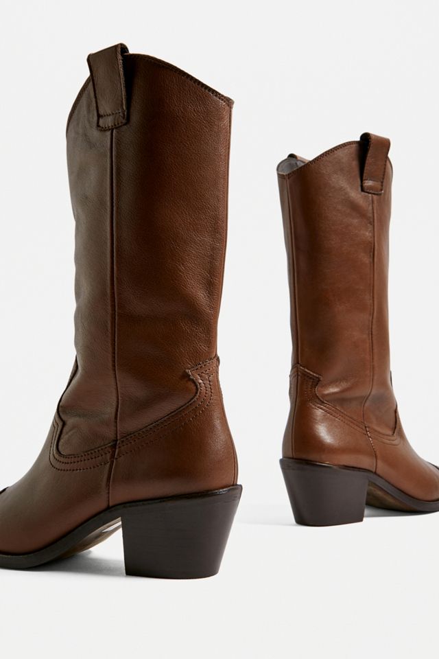 Urban Outfitters – Lederstiefel im Western-Look mit quadratischer Zehenpartie #3
