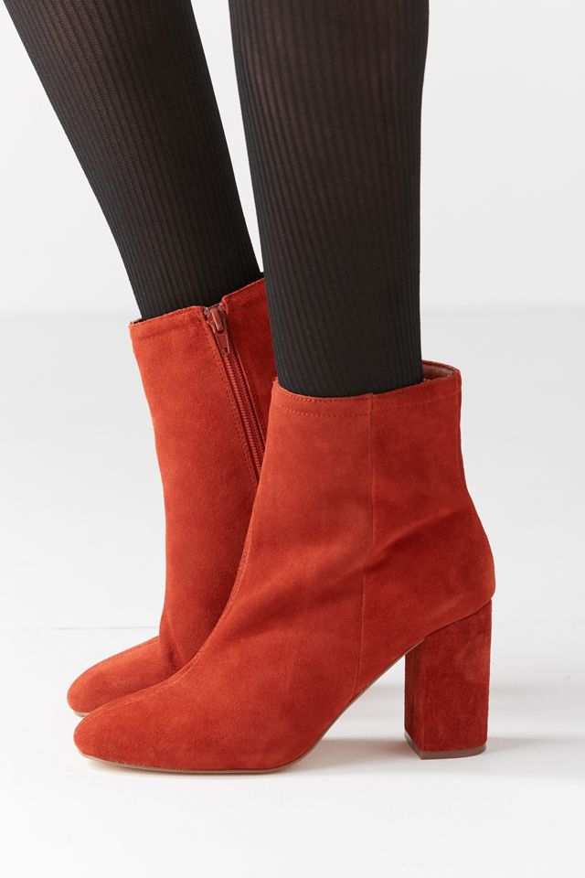 Sloane Seamed Rust Suede Ankle Boots #3
