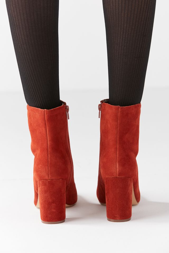 Sloane Seamed Rust Suede Ankle Boots #4