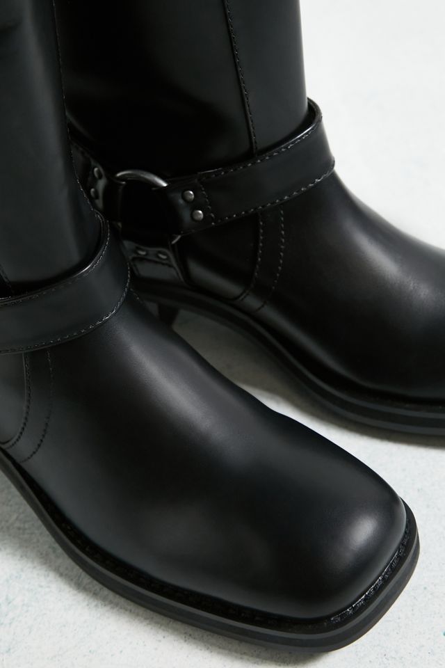 UO Black Becky Buckle Knee High Boots  #4