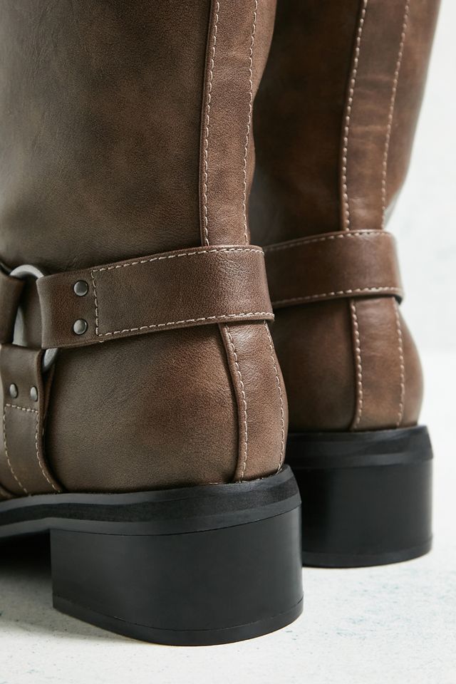 UO Brown Becky Buckle Knee High Boots #4