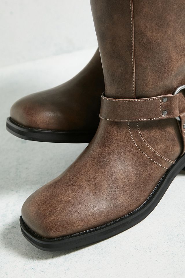 UO Brown Becky Buckle Knee High Boots #6