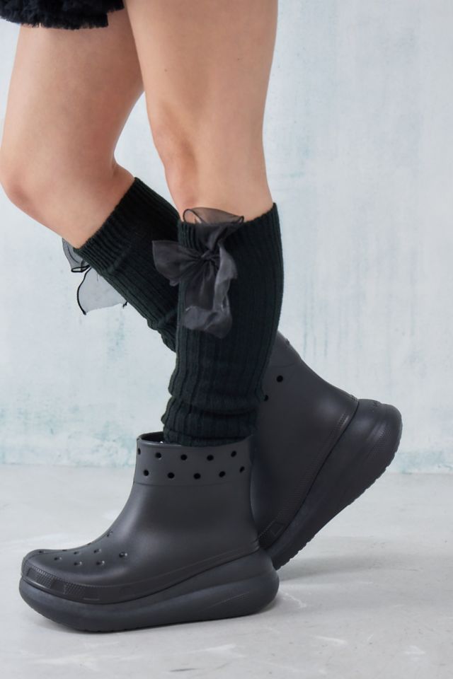 Black store croc booties