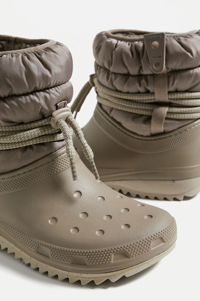Crocs Mushroom Classic Neo Puff Luxe Boots | Urban Outfitters UK