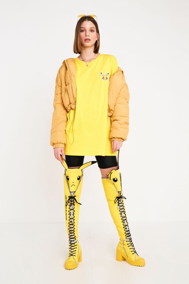 GCDS Pokemon Lace-Up Thigh-High Boots #3