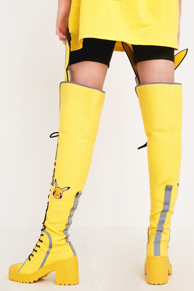 GCDS Pokemon Lace-Up Thigh-High Boots #4
