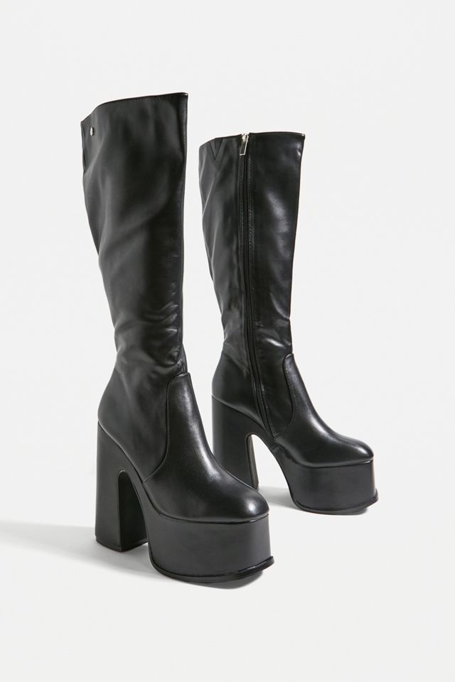 Shelly's London Corrs Knee High Platform Boots | Urban Outfitters UK