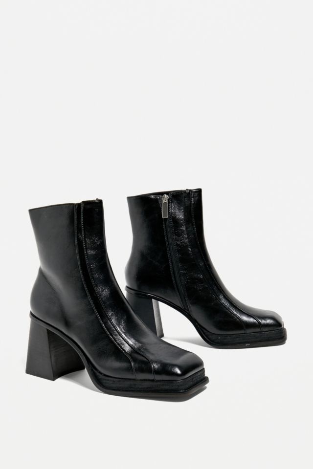 Shelly's London Black Orion Heeled Boots | Urban Outfitters UK