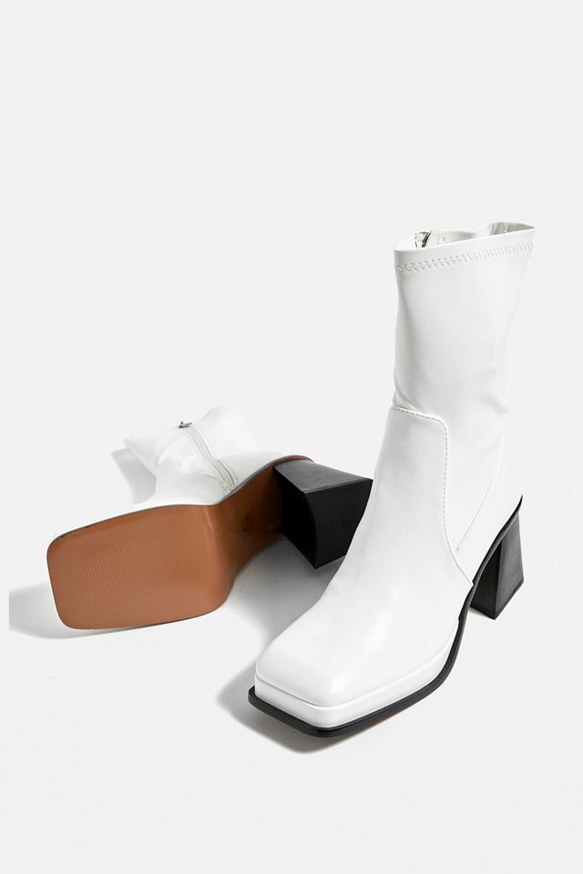 Sandales Boulangers Blanches Vernies - Style Pinup Rétro Avec Boucle Et Bretelles - Pointure 7 US