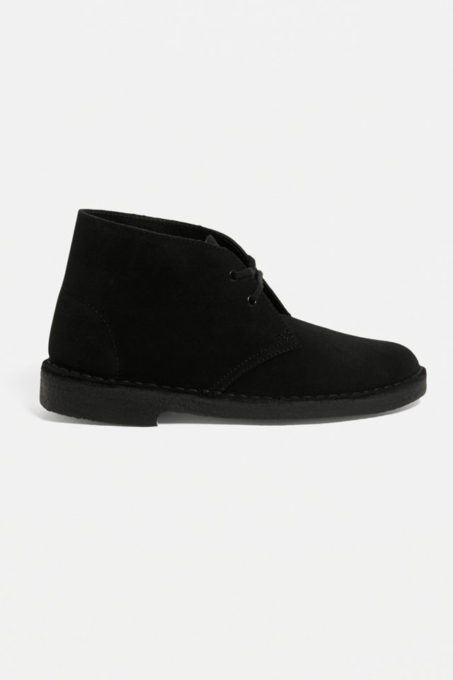 Clarks Black Leather Desert Boots #1