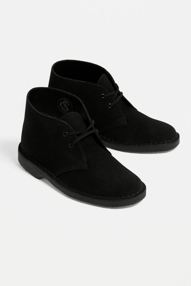 Clarks Black Leather Desert Boots #2